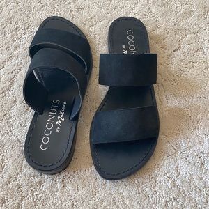 Super cute black sandals, never been worn!
